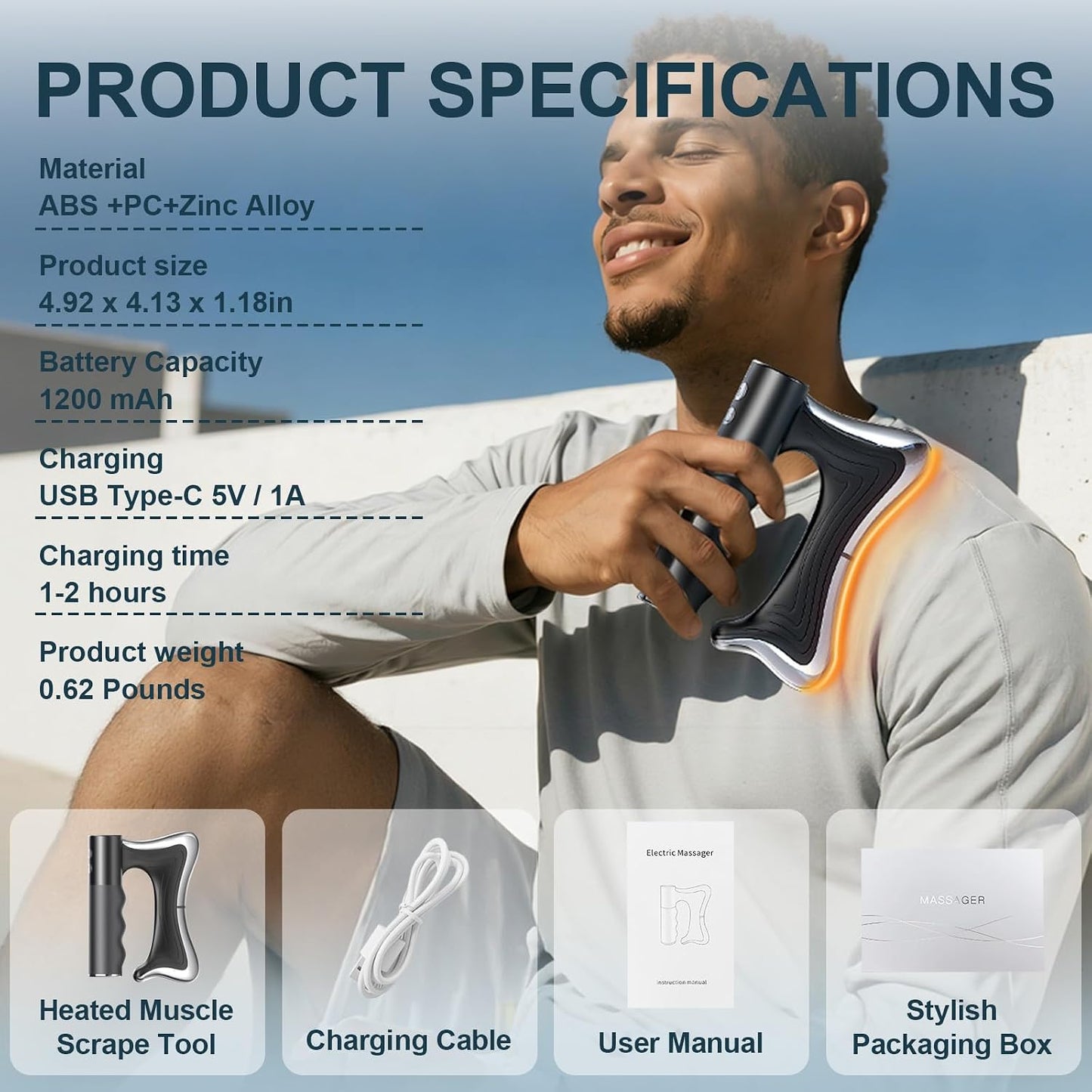 Ergonomic Curved Fascia Blade Design